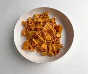 Heart-Shaped Vodka Pasta