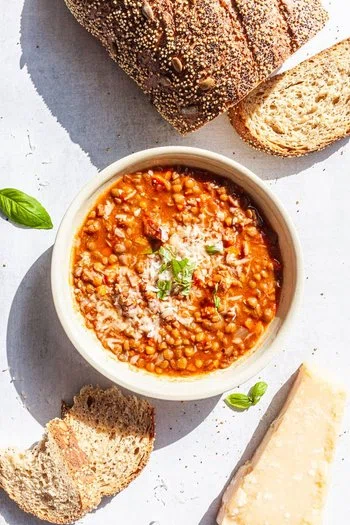 Classic Lentil Soup (with Ham Bone)