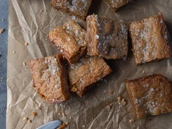 Brown Butter Toffee Blondies