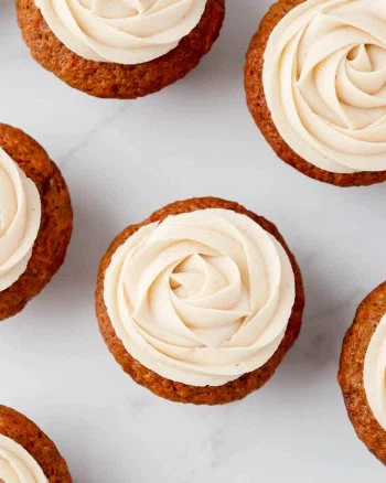Carrot Cake Cupcakes with Brown Butter Frosting