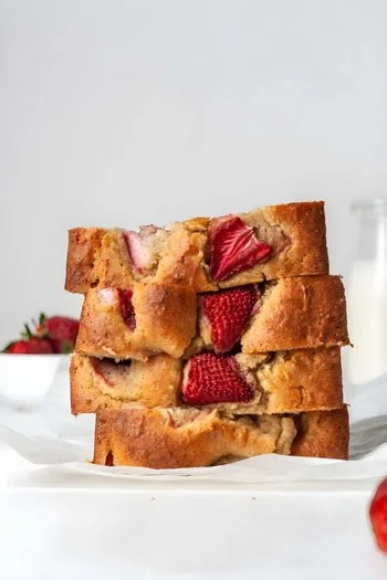 Paleo Strawberry Banana Bread Recipe