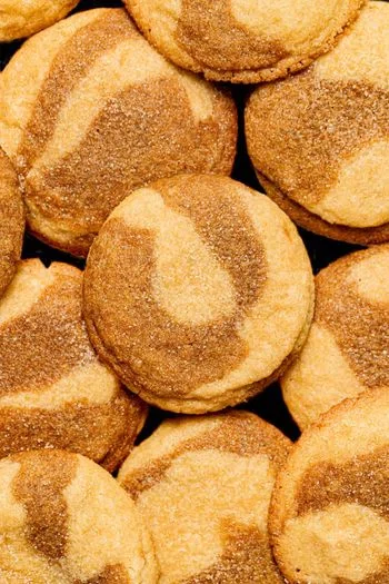 Marbled Ginger Molasses Snickerdoodles