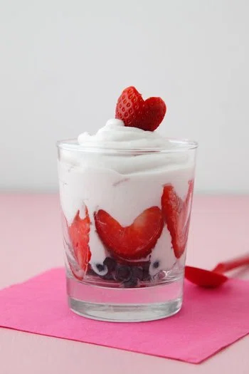 Berry Heart Parfaits
