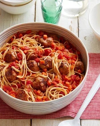 Spaghetti and Turkey Meatballs