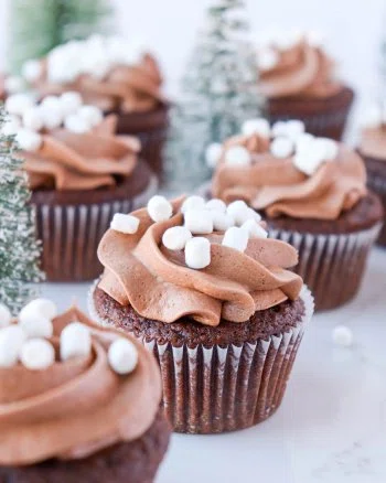Hot Chocolate Cupcakes