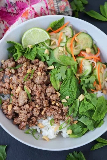 Tamarind Pork and Rice Bowls (Easy and Weeknight-Friendly)