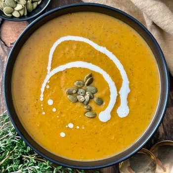 Acorn Squash & Sweet Potato Soup