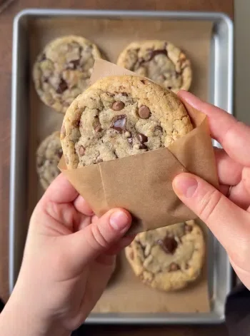 Bakery-Style Double Chocolate Chip Cookies