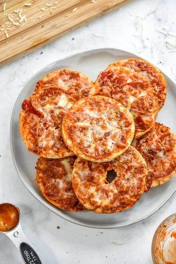 Air-Fryer Homemade Pizza Bagel Bites