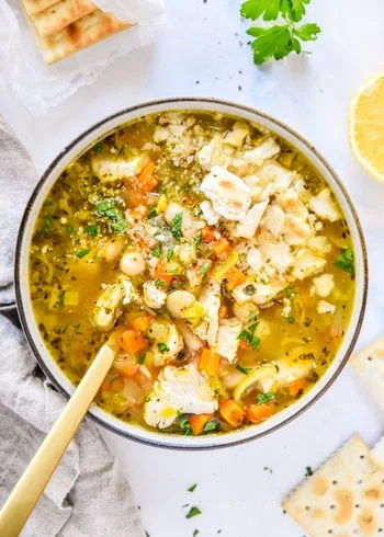 White Bean Lemon Chicken Soup