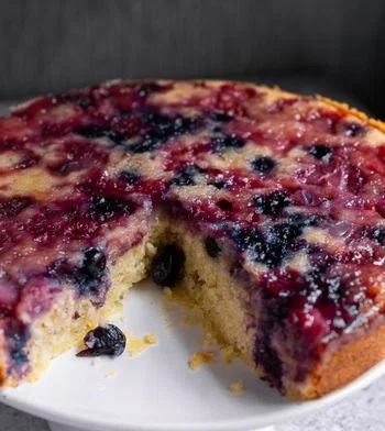 Olive Oil Mixed Berry Cake