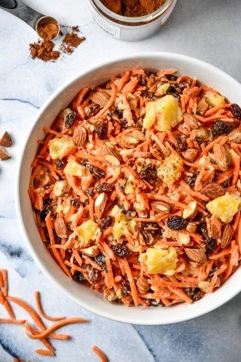Cinnamon Raisin Carrot Salad