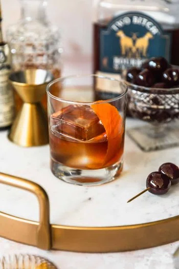 Freezer Door Old Fashioned with Bourbon