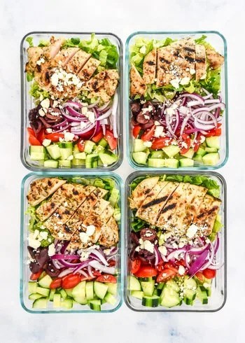 Greek Chicken Salad Meal Prep