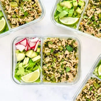 Thai Chicken Larb Inspired Meal Prep