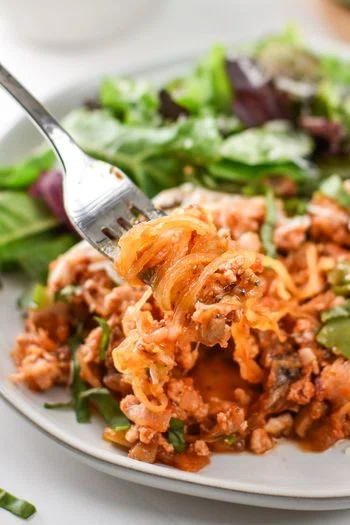 Spaghetti Squash Spaghetti Bake