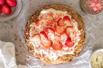 Brown Butter Strawberry Shortcake Coffee Cake