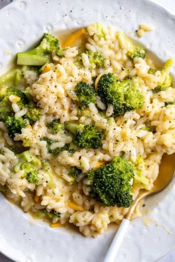 Broccoli Cheese Risotto