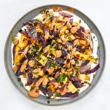 Roasted Squash Salad With Whipped Feta