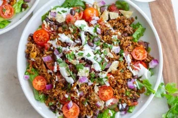 Crispy Tofu Rice Bowls