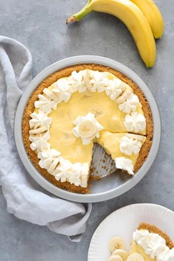 Banana Cream Pie with Graham Cracker Crust