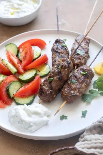 Grilled Lamb Kofta Kebabs