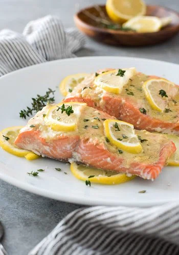 Easy Baked Lemon Dijon Salmon