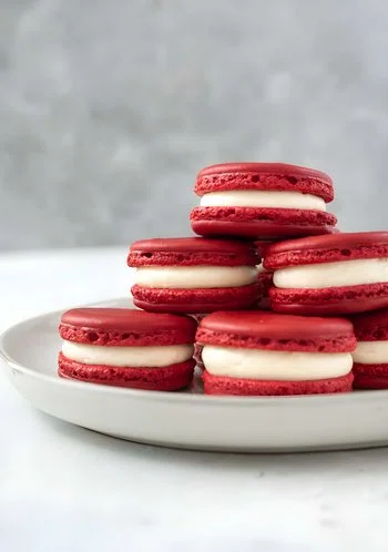 Red Velvet Macarons
