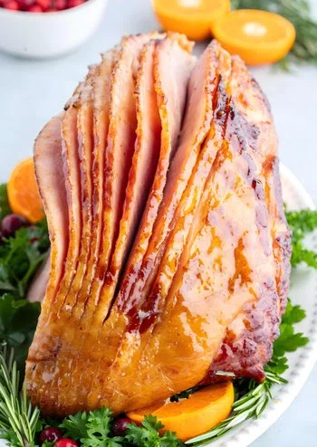 Slow Cooker Ham with Maple Glaze