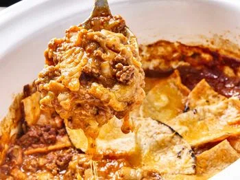 Slow Cooker Beef Enchilada Casserole
