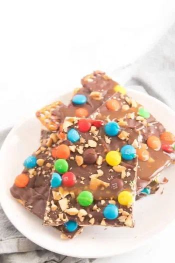 Chocolate Caramel Pretzel Bark
