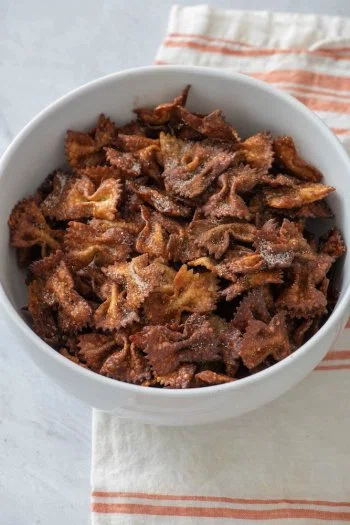 Air Fryer Churro Pasta Chips