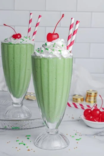 Healthy Vegan Shamrock Shake