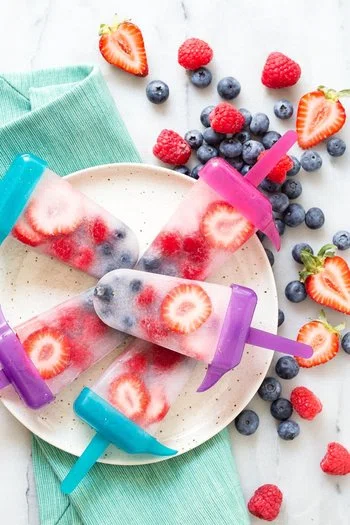 Coconut Fruit Popsicles