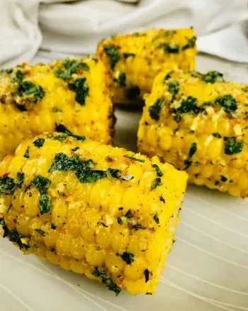 Air-Fryer Corn on the Cob with Herb Butter