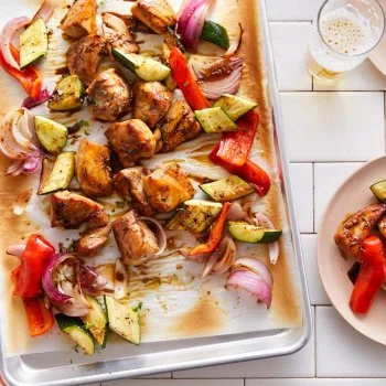 Sheet Pan Honey Balsamic Chicken and Vegetables