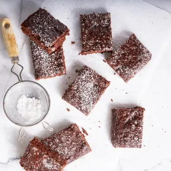 Healthy Chocolate Banana Brownies