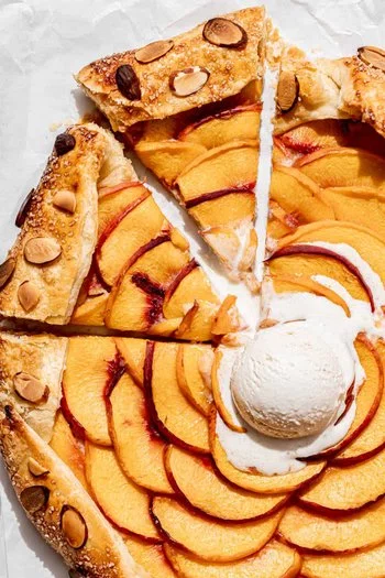 Almond Peach Galette