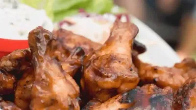Grilled Crispy Chicken Wings