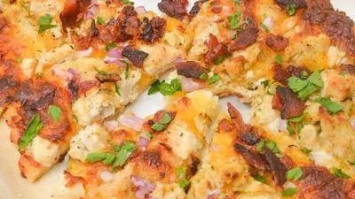 Bacon Chicken Ranch Flatbread
