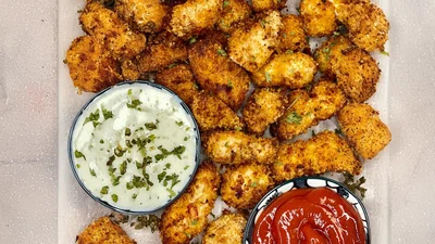 High Protein Air Fried Chicken Nuggets