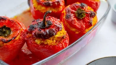 Chicken Stuffed Bell Peppers