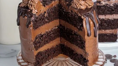 Vegan Triple Chocolate Cake