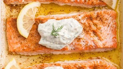 Yogurt Dill Dip for Salmon
