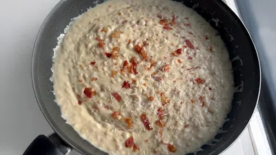 Cheesy Orzo with Bacon