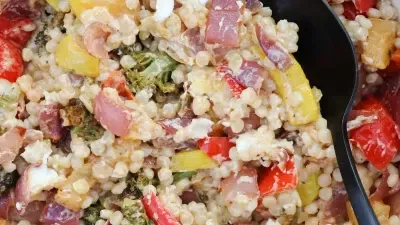 Roasted Vegetable Couscous (Easy Weeknight Dinner)