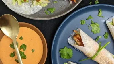 Gochujang Tofu Jicama Wraps