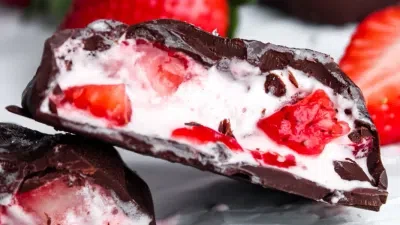 Vegan Chocolate Strawberry Yogurt Clusters