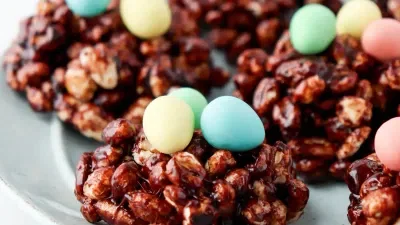 Puffed Wheat Mini Egg Nests