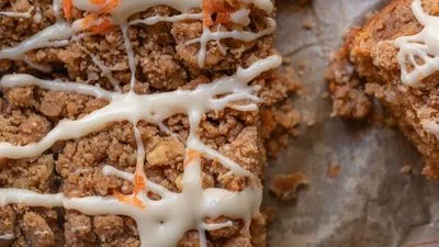 Brown Butter Carrot Coffee Cake with Cream Cheese Icing